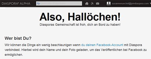 Diaspora Facebook