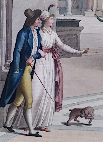 Francesco Miccinelli: Das Atrio Rotondo des Belvedere im Museo Pio Clementino im Vatikan (1795)