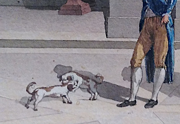 Francesco Miccinelli: Der Cortile des Museo Pio Clementino im Vatikan mit dem Laokoon (1795)